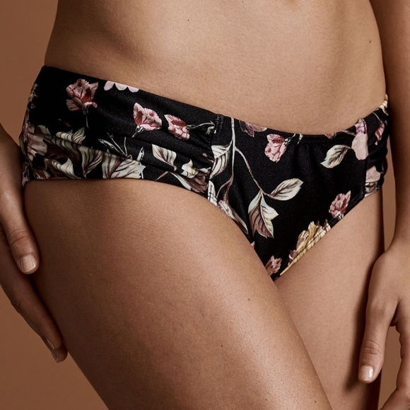Nwt Rachel Roy Cherry Blossom Ruched Swim Bottom - Picture 1 of 7